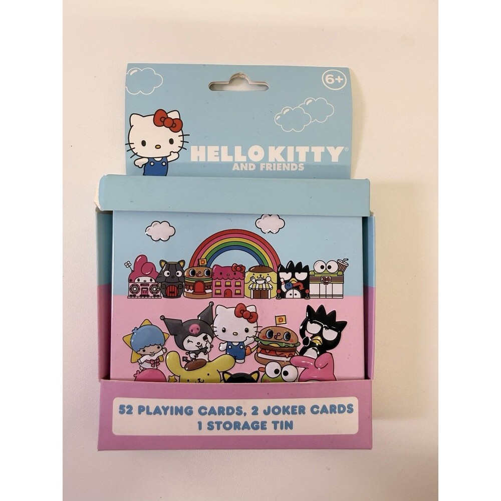 Surreal Entertainment Hello Kitty and Friends Playing Cards Deck w/ Storage Tin